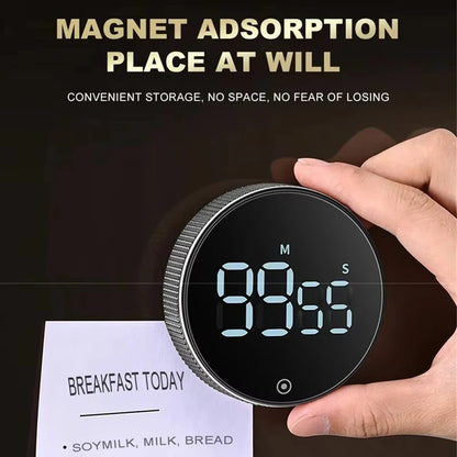 Smart Magnetic Kitchen Timer – Loud Alarm & Easy Dial Control ⏱️