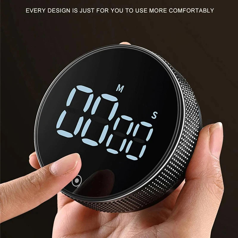 Smart Magnetic Kitchen Timer – Loud Alarm & Easy Dial Control ⏱️