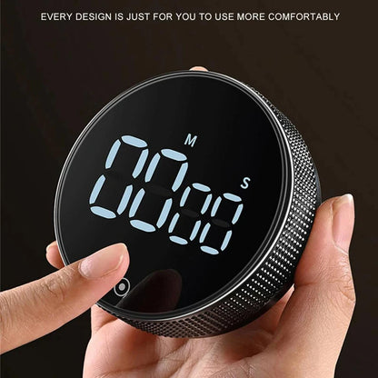 Smart Magnetic Kitchen Timer – Loud Alarm & Easy Dial Control ⏱️