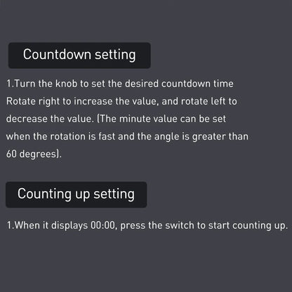 Smart Magnetic Kitchen Timer – Loud Alarm & Easy Dial Control ⏱️