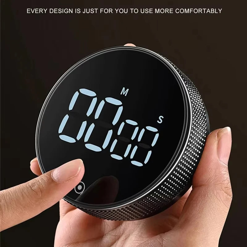 Smart Magnetic Kitchen Timer – Loud Alarm & Easy Dial Control ⏱️